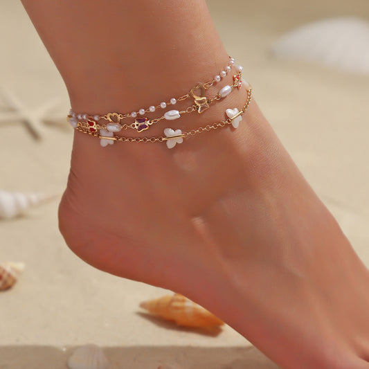 multi layer anklet