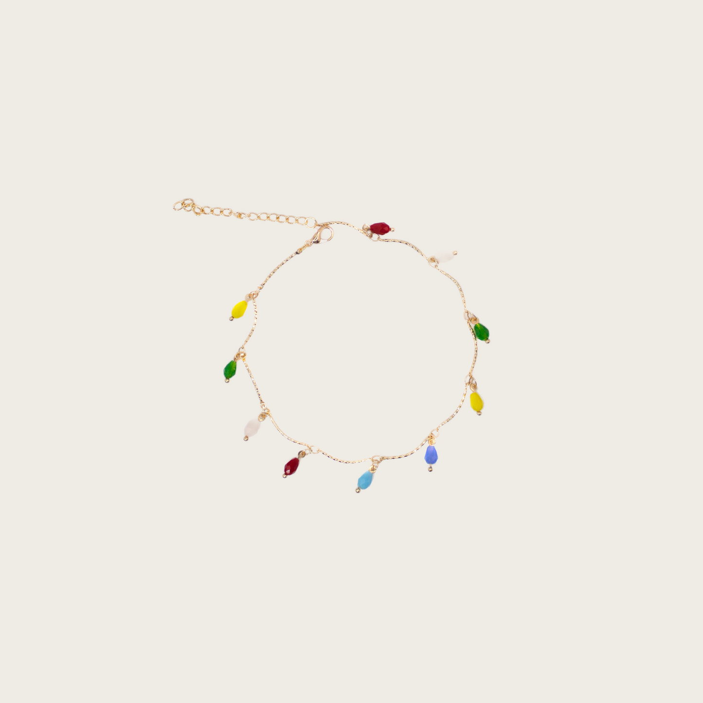 Rainbow color anklet layer