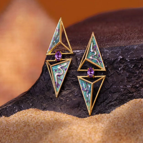 Unique desert-themed earrings