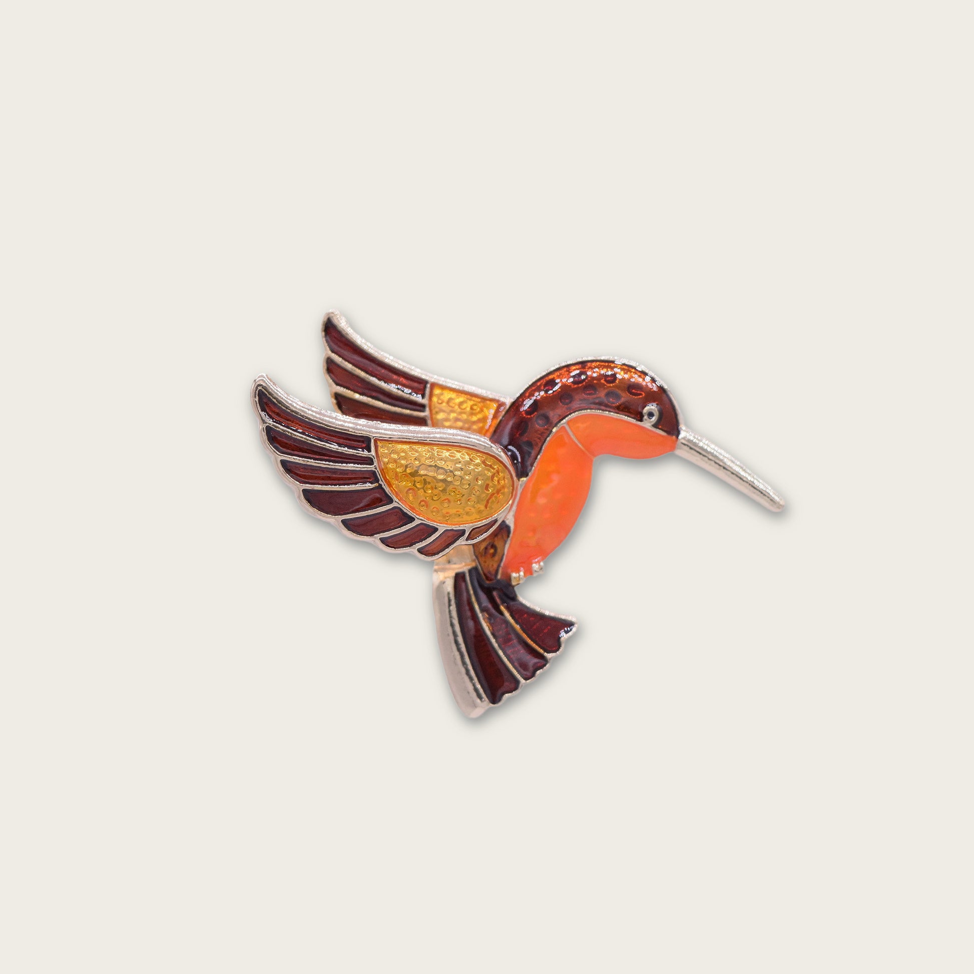 Decorative hummingbird pin