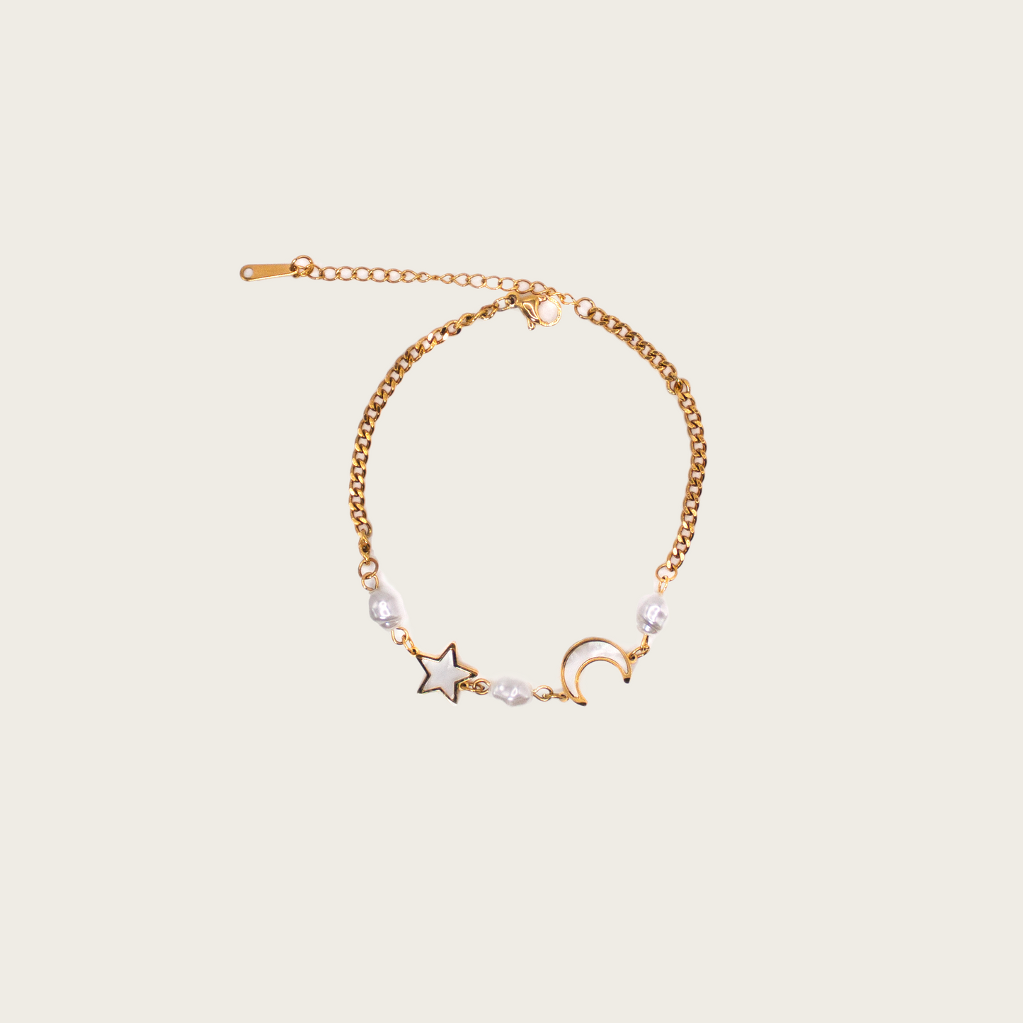 Unique anklet with a planet-themed charm