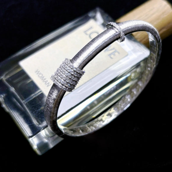 brushed texture bangle