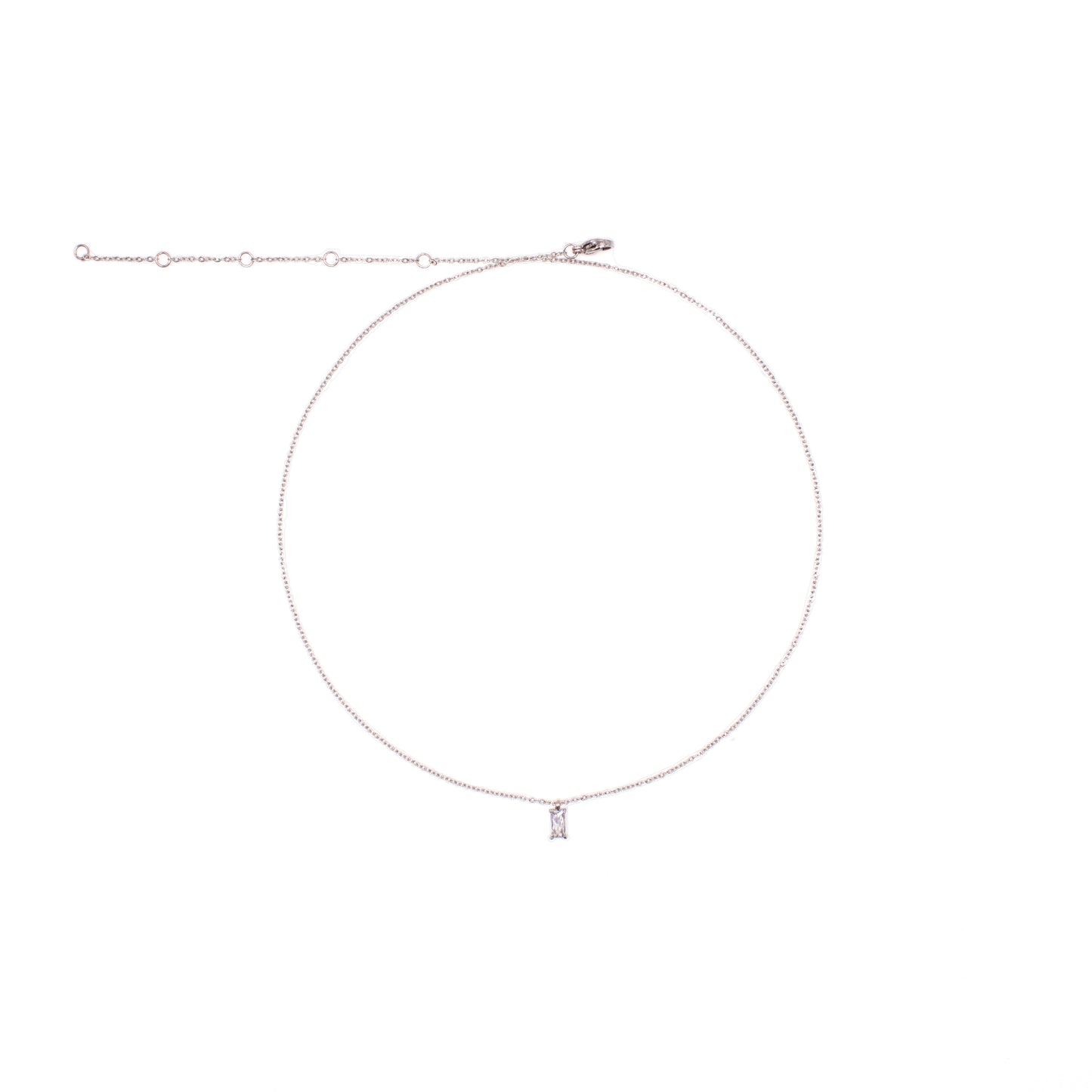 Mini Cube Zircon Necklace