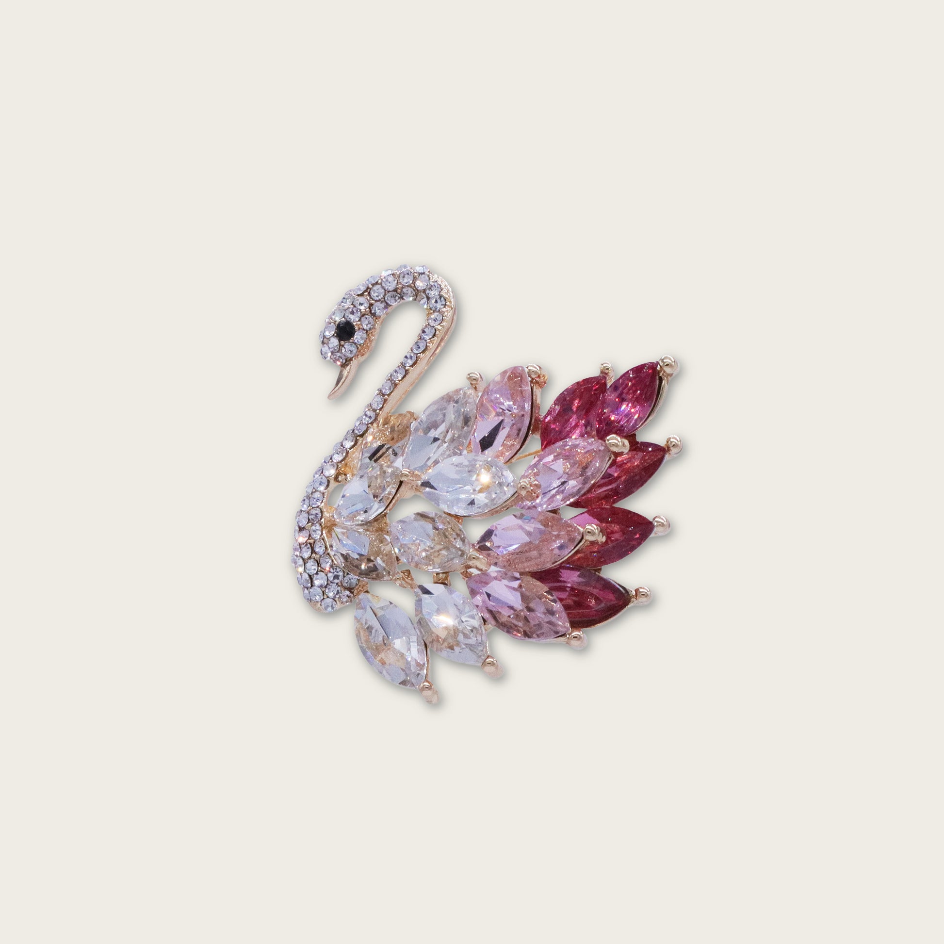 Sparkling Swan Brooch
