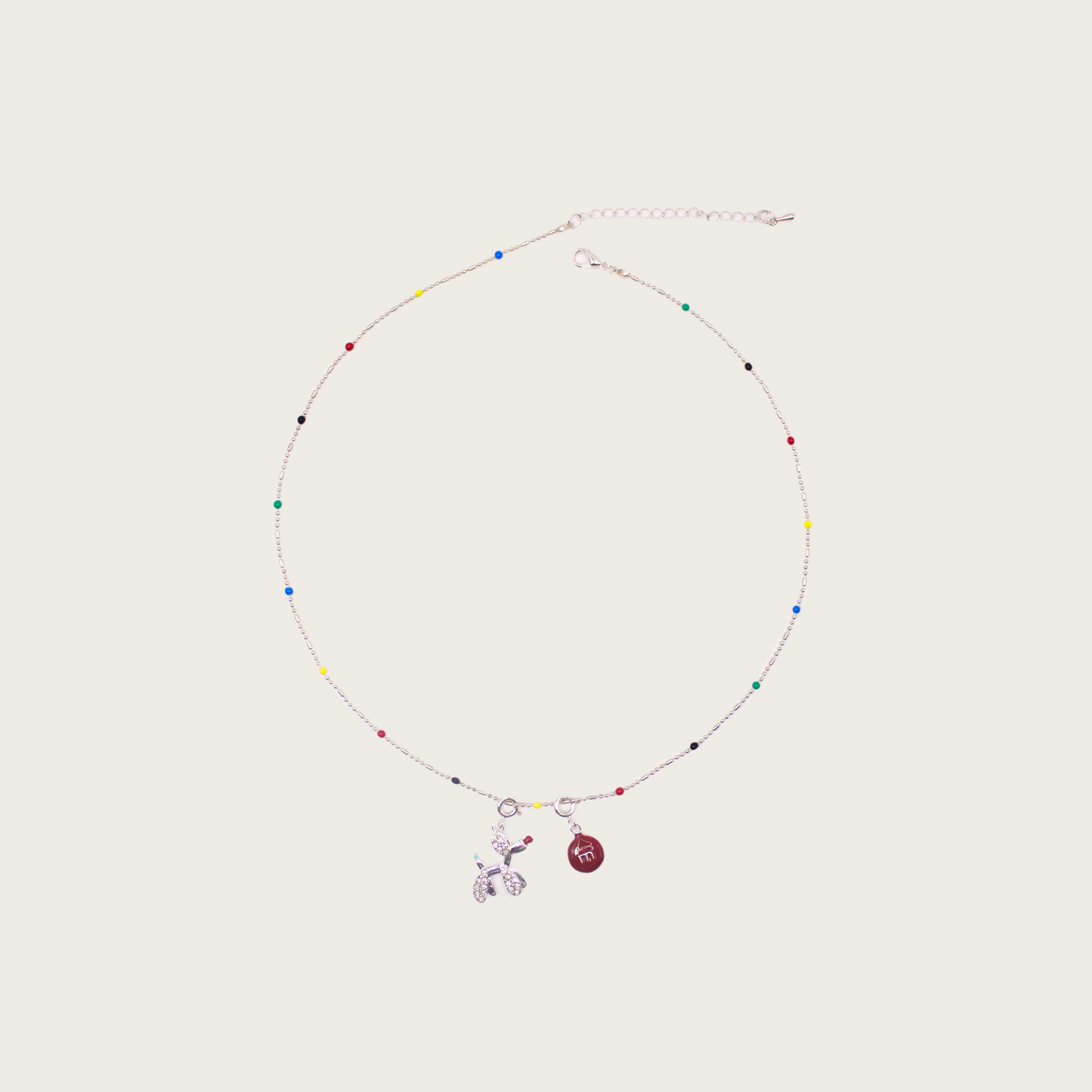 Delightful puppy pendant necklace, fun and unique