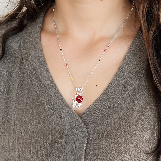 Playful necklace with a cute puppy pendant