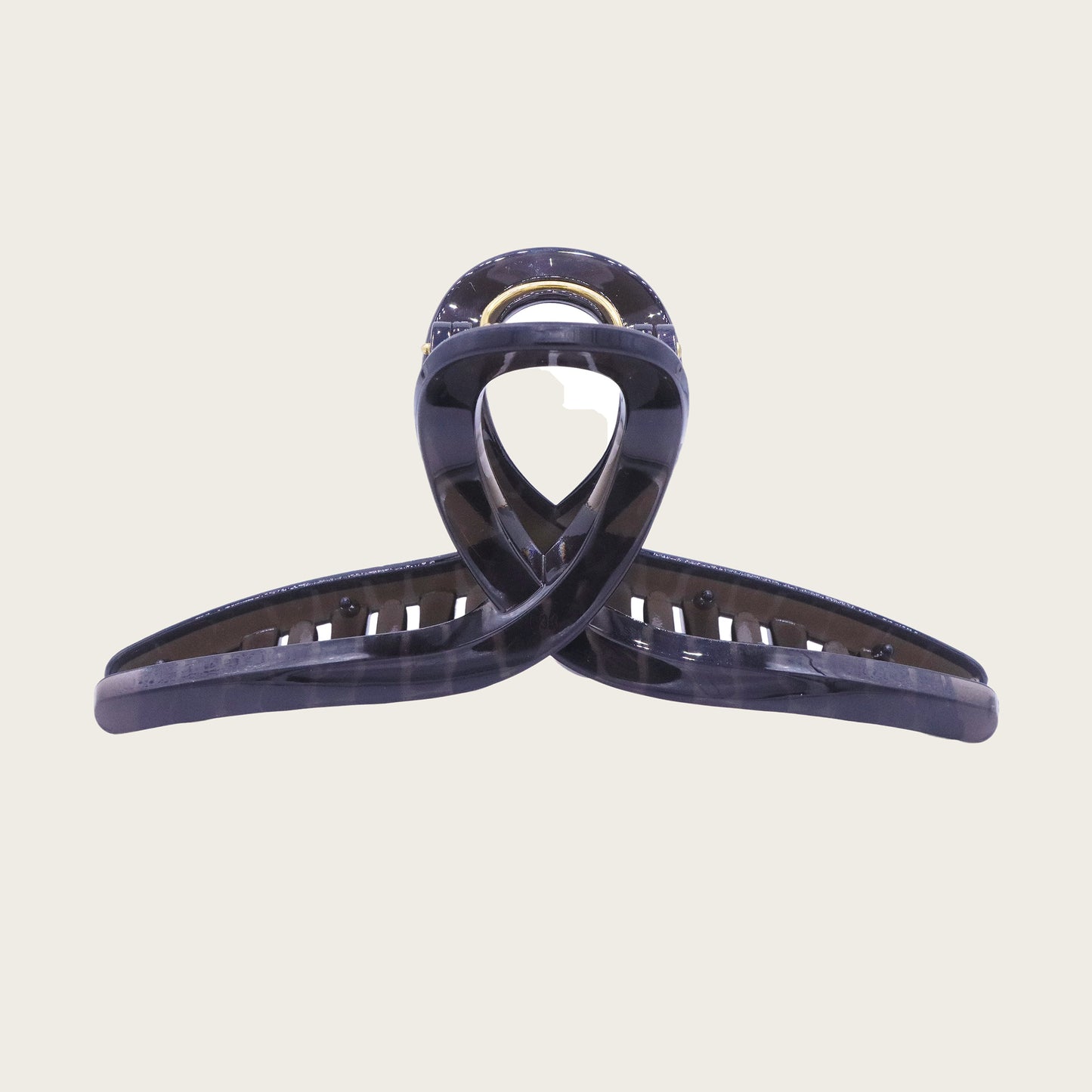 Grey Loop Hair Claw Clip