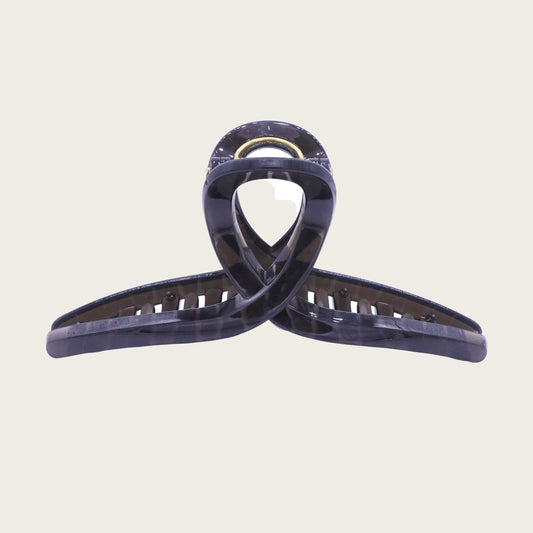 Grey Loop Hair Claw Clip