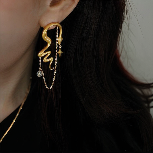 charming statement set featuring a snake design