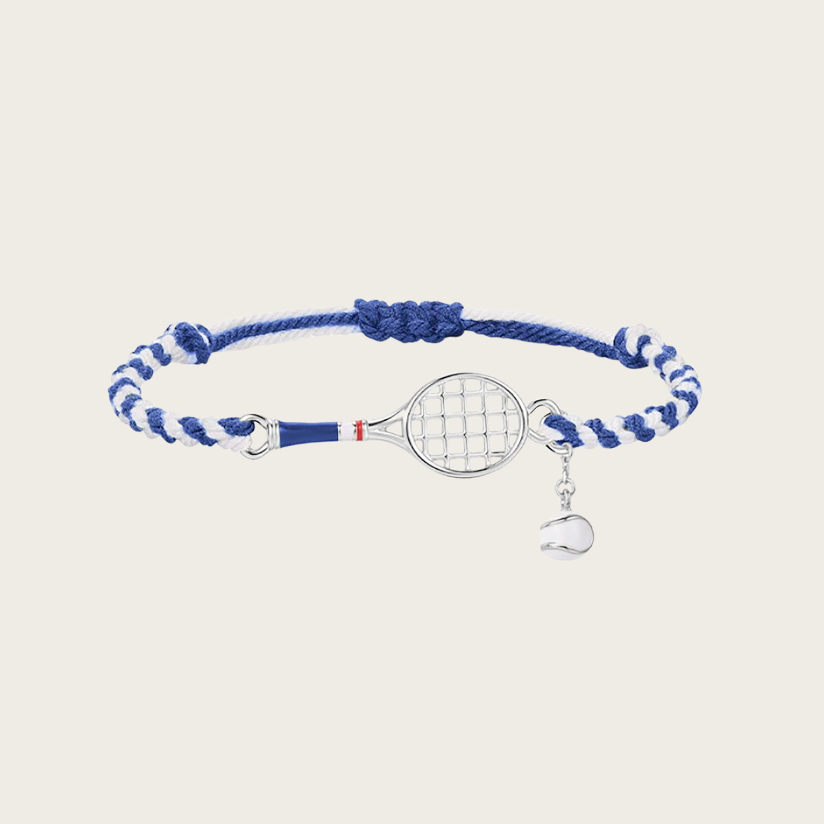 Chic tennis racket cord bracelet