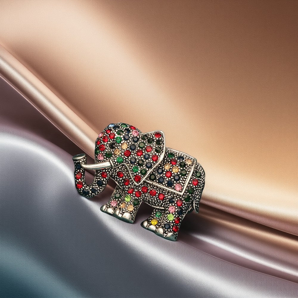 Elephant Brooch for Blazers