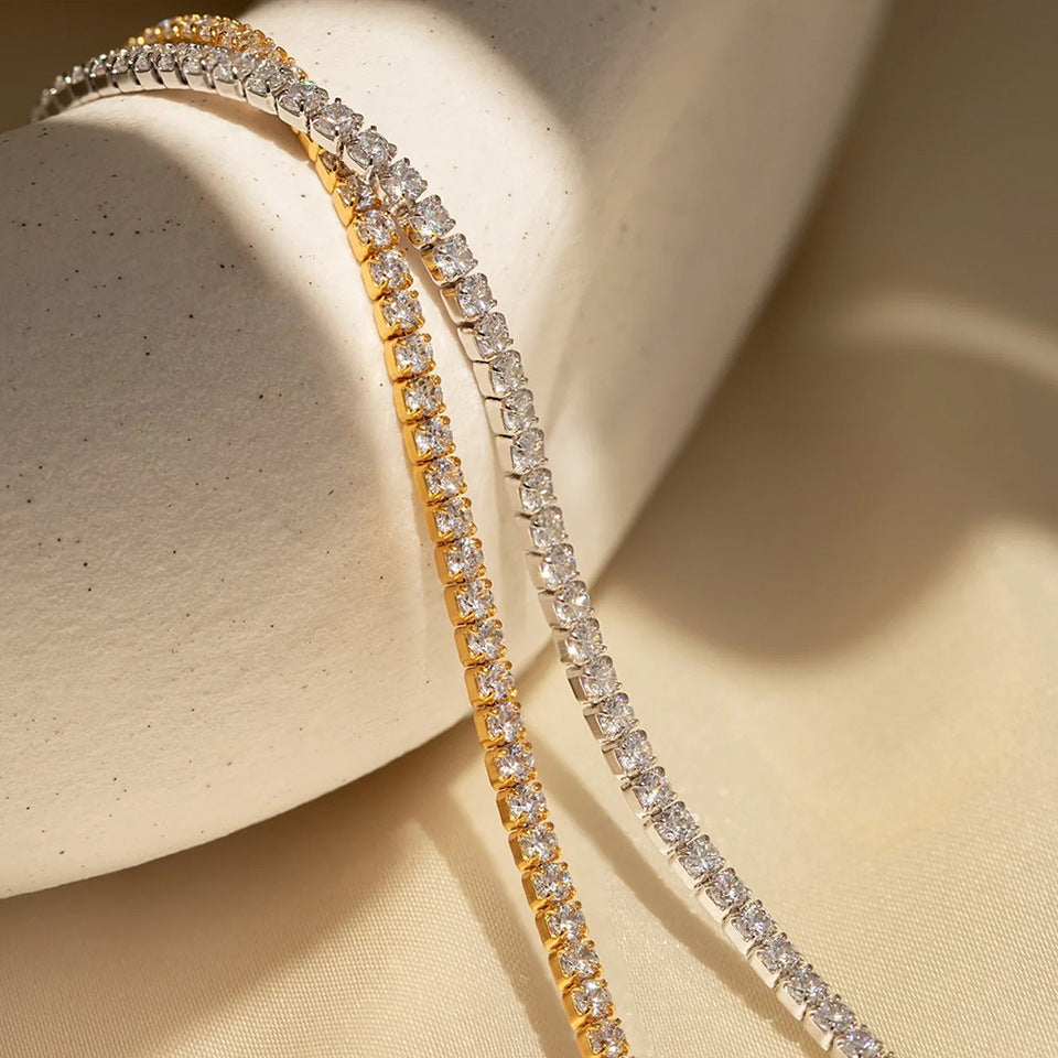 Sophisticated zirconia tennis bracelet for any occasion