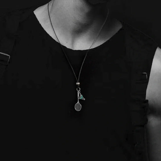 Badminton-themed jewelry: A chic Badminton Racket Necklace for sports enthusiasts who love to wear their passion